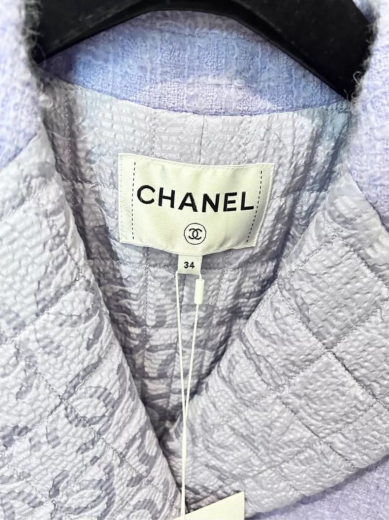 Chanel Chanel 22 Purple Tweed Jacket - dmc Size US S / EU 44-46 / 1 - 3 Thumbnail