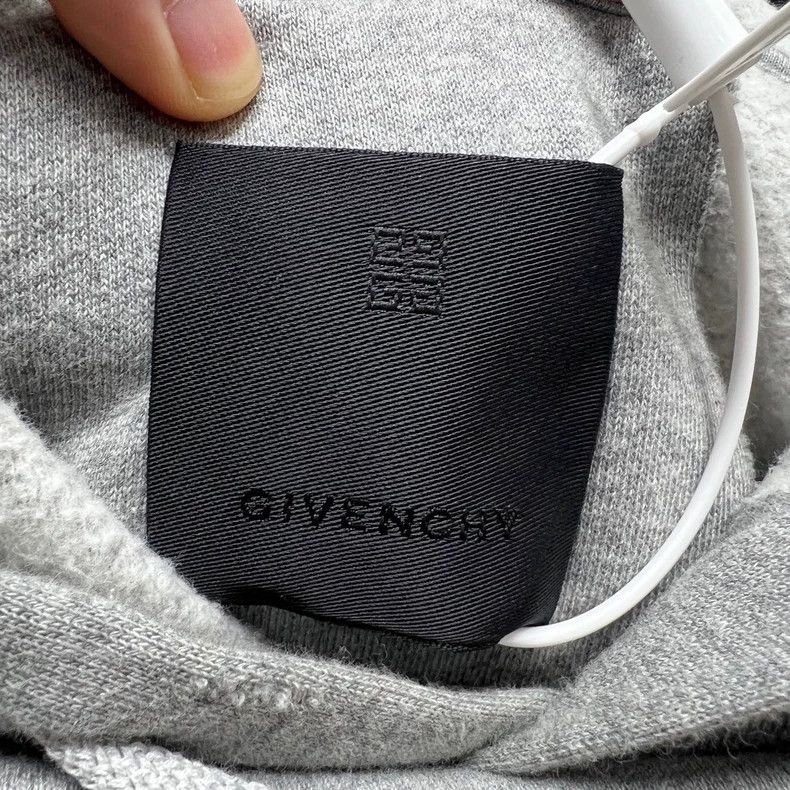 Givenchy Givenchy Grey Distressed Hooded Sweatshirt - dmc Size US M / EU 48-50 / 2 - 3 Thumbnail