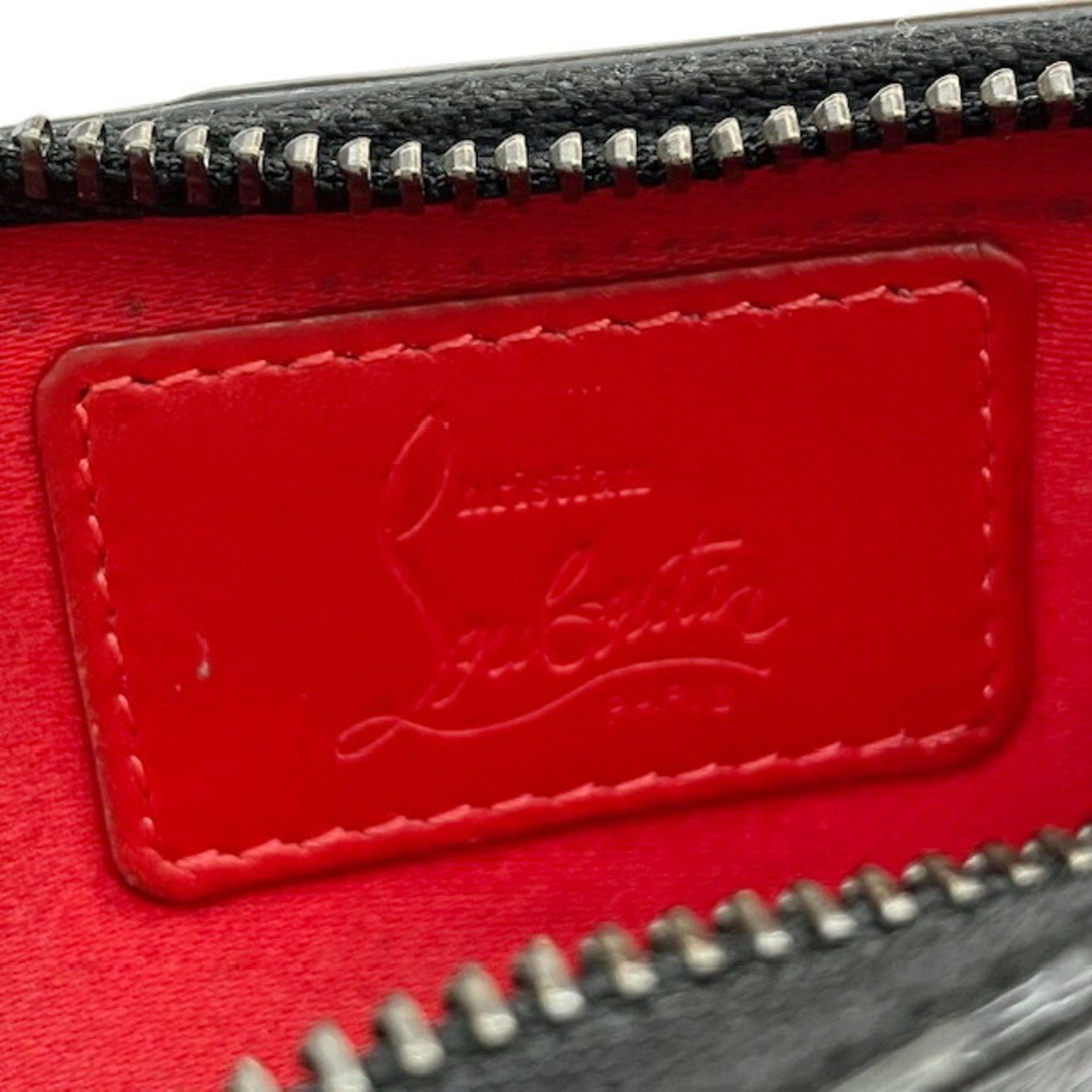 Christian Louboutin Christian Louboutin coin and business card holder/card case in black red leather for men women Size ONE SIZE - 17 Thumbnail
