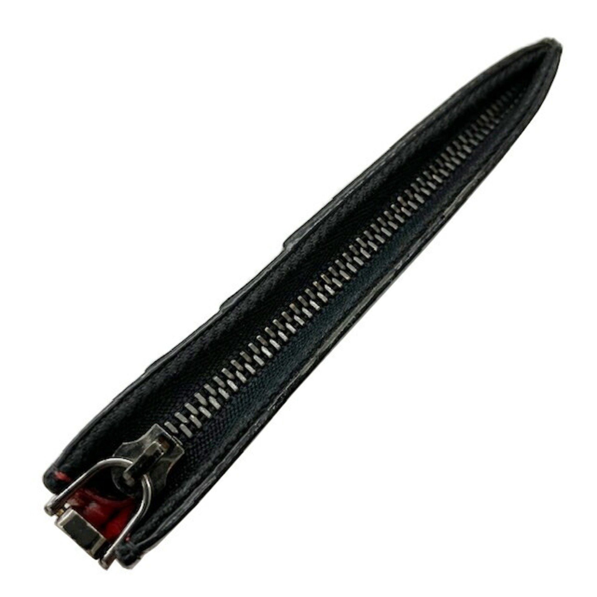 Christian Louboutin Christian Louboutin coin and business card holder/card case in black red leather for men women Size ONE SIZE - 15 Thumbnail