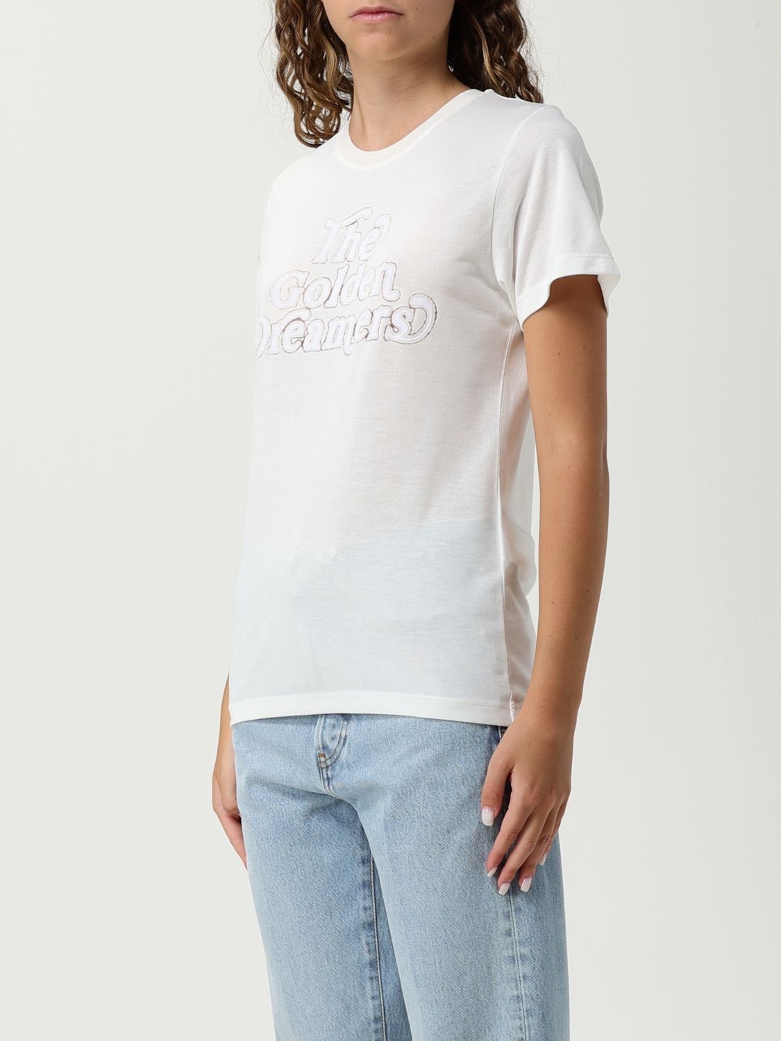 Golden Goose Golden Goose T-Shirt Woman White Size M / US 6-8 / IT 42-44 - 4 Thumbnail