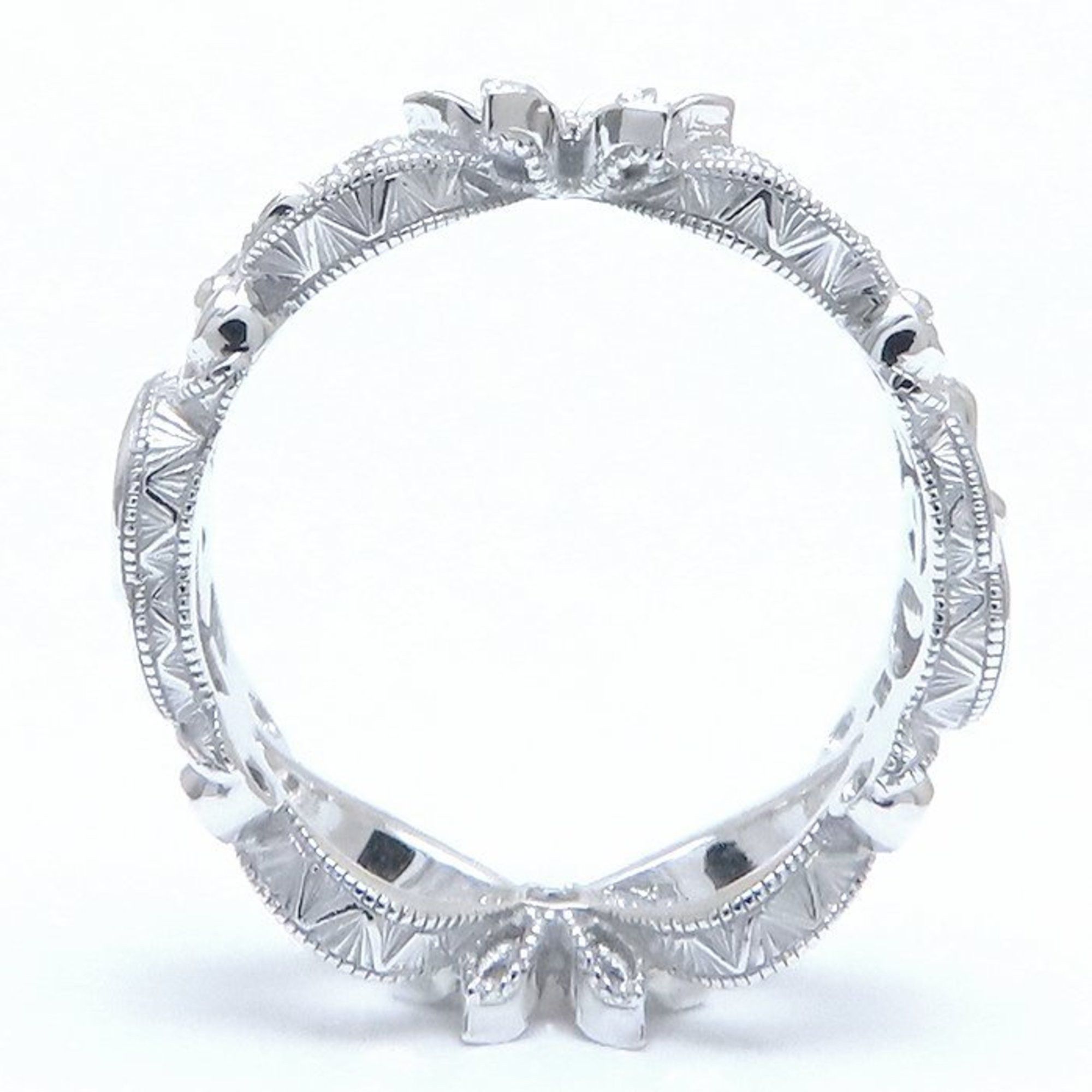 Gucci GUCCI Flora Ring, Diamond, #8, Flower Motif, 18K White Gold, Women's, 294308 Size ONE SIZE - 4 Thumbnail