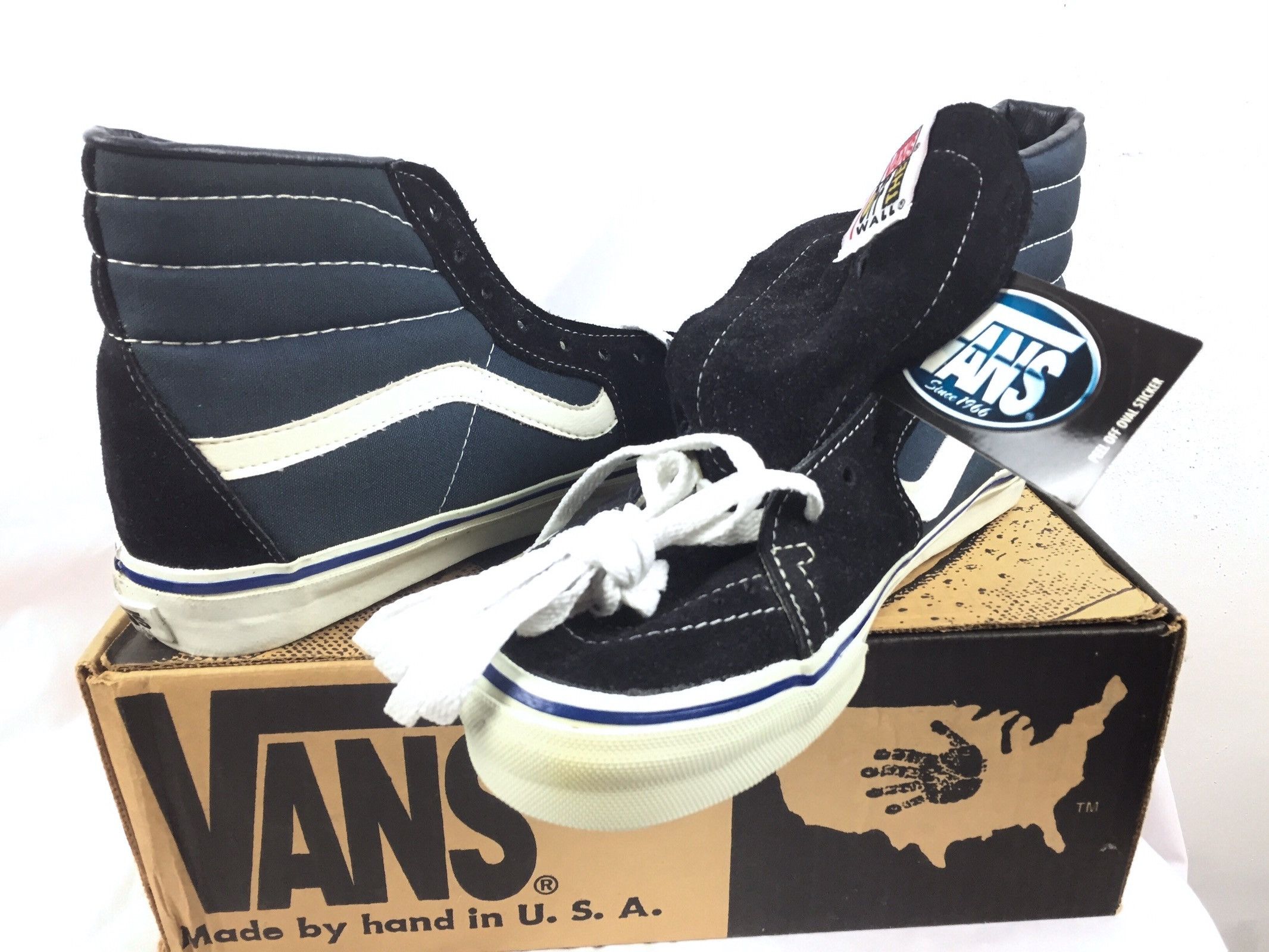 90s vintage vans SK8-HI Checker USAサイズ表記912275センチ