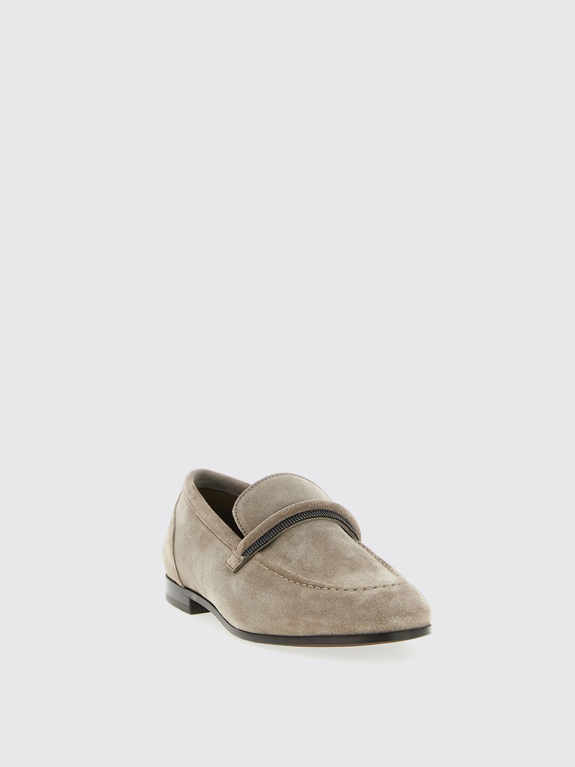 Brunello Cucinelli Brunello Cucinelli Loafers Woman Grey Size US 9 / IT 39 - 2 Thumbnail