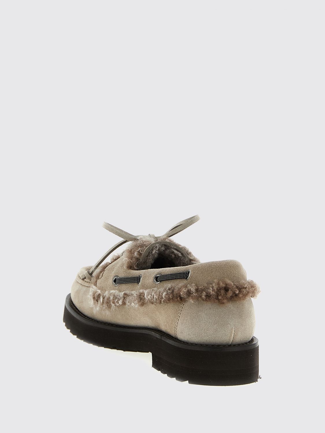 Brunello Cucinelli Brunello Cucinelli Loafers Woman Grey Size US 11 / IT 41 - 3 Thumbnail