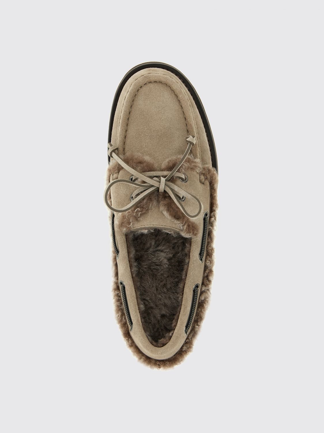 Brunello Cucinelli Brunello Cucinelli Loafers Woman Grey Size US 11 / IT 41 - 4 Thumbnail