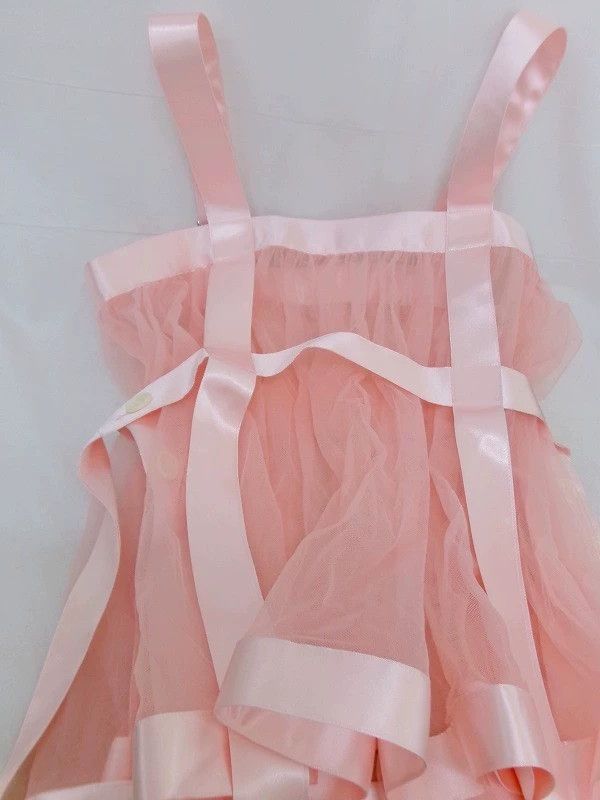 Comme des Garcons COMME des GARCONS Pink Tulle Sleeveless Top - dmc Size US S / EU 44-46 / 1 - 5 Thumbnail