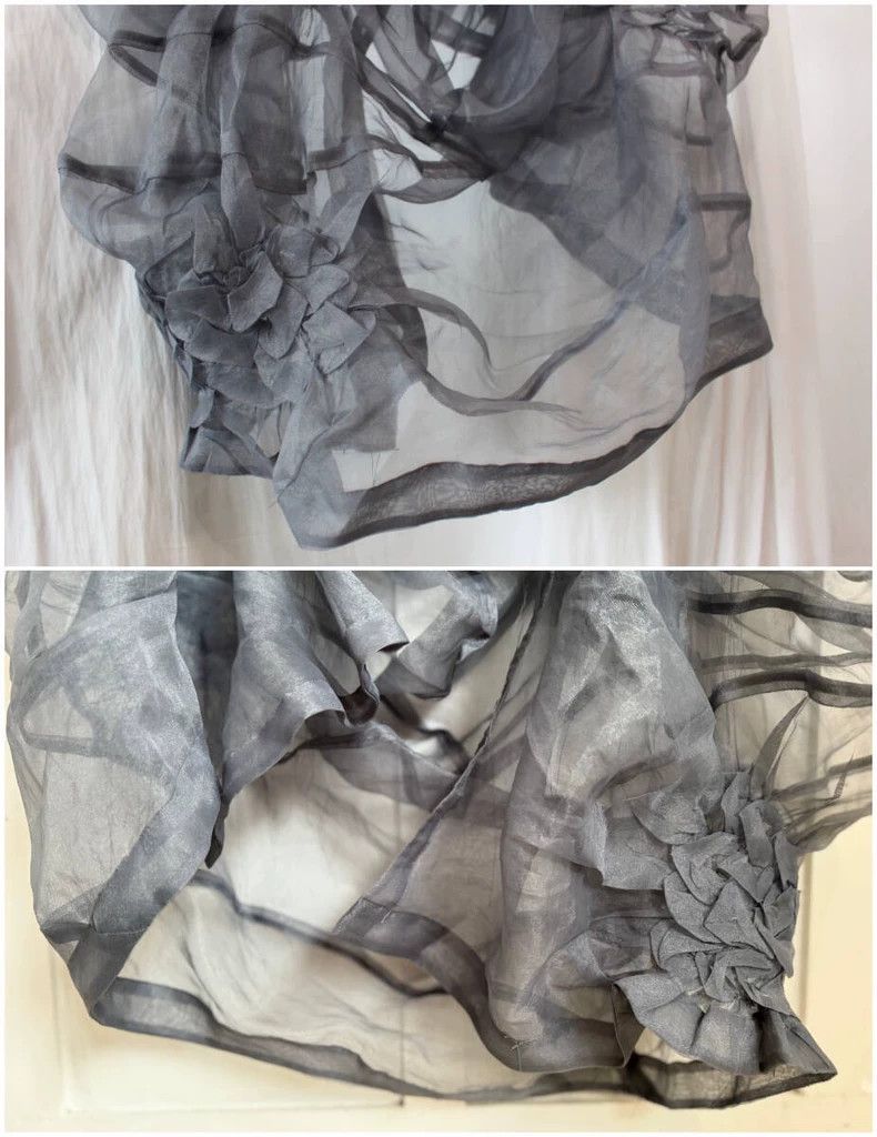 Comme des Garcons COMME des GARCONS Gray Floral Design Top - dmc Size US M / EU 48-50 / 2 - 6 Thumbnail