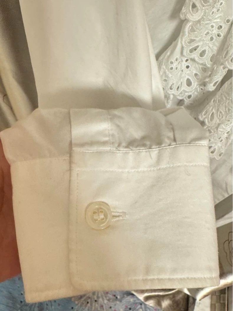 Comme des Garcons COMME des GARCONS White Ruffled Blouse - dmc Size US S / EU 44-46 / 1 - 6 Thumbnail