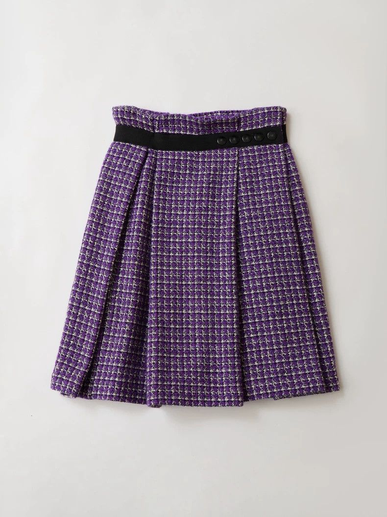 Comme des Garcons COMME des GARÇONS Purple Plaid Skirt - dmc Size US 28 / EU 44 - 8 Thumbnail