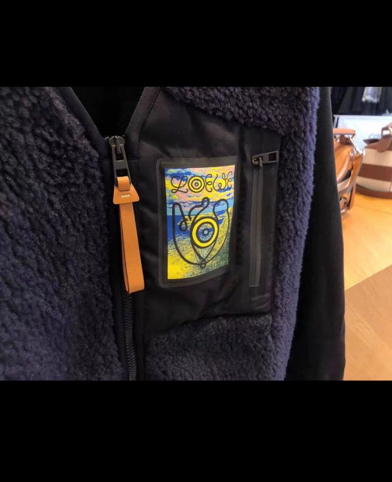 Loewe Loewe Eye Series Graffiti Thin Fleece Jacket - dmc Size US XL / EU 56 / 4 - 4 Thumbnail