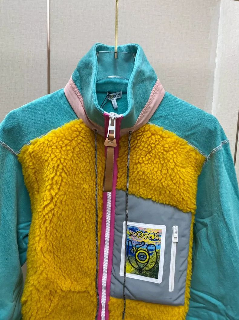 Loewe Loewe Colorblock Fleece Jacket - dmc Size US S / EU 44-46 / 1 - 6 Thumbnail