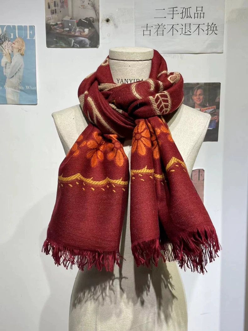 Vivienne Westwood Vintage Vivienne Westwood Logo Embroidered Scarf - dmc Size ONE SIZE - 2 Thumbnail