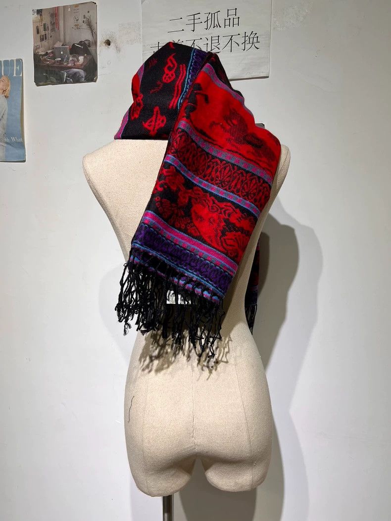 Vivienne Westwood Vivienne Westwood Vintage Fringed Scarf - dmc Size ONE SIZE - 2 Thumbnail