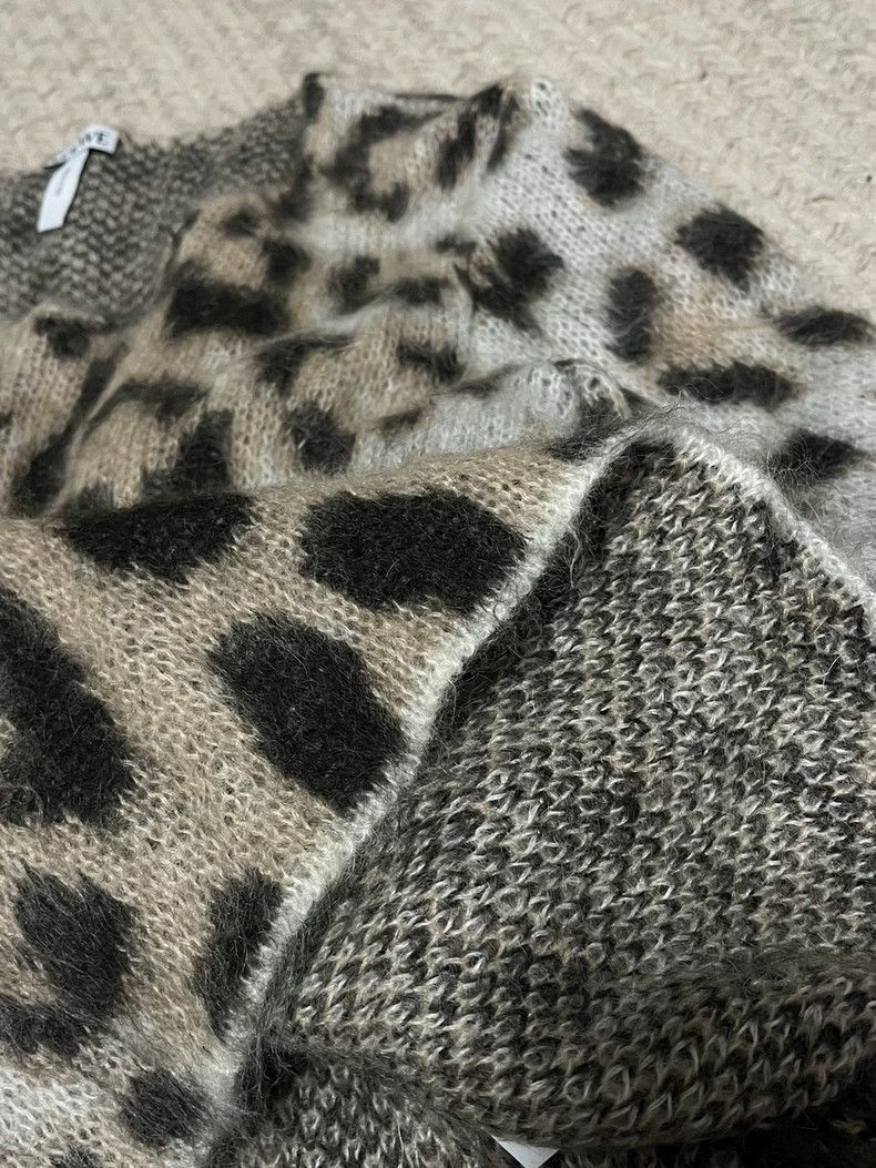 Loewe LOEWE Leopard Print U-Neck Mohair Sweater - dmc Size US S / EU 44-46 / 1 - 5 Thumbnail