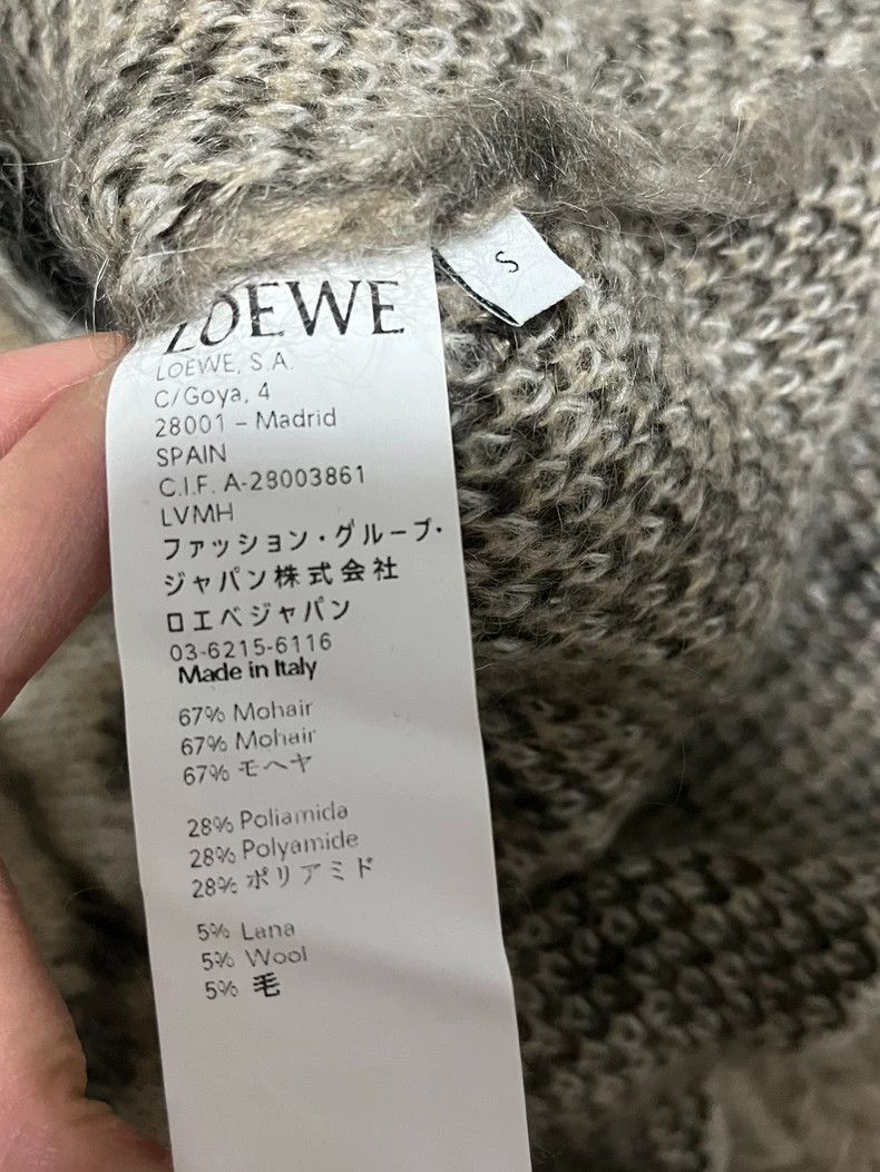 Loewe LOEWE Leopard Print U-Neck Mohair Sweater - dmc Size US S / EU 44-46 / 1 - 4 Thumbnail