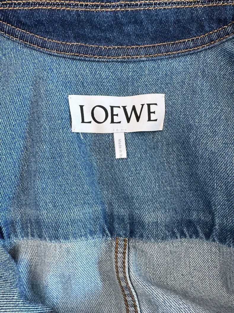 Loewe LOEWE Women's Denim Jacket with Logo - dmc Size US M / EU 48-50 / 2 - 9 Thumbnail