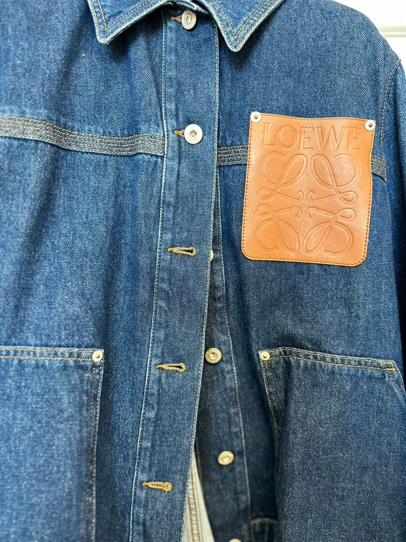 Loewe LOEWE Women's Denim Jacket with Logo - dmc Size US M / EU 48-50 / 2 - 3 Thumbnail