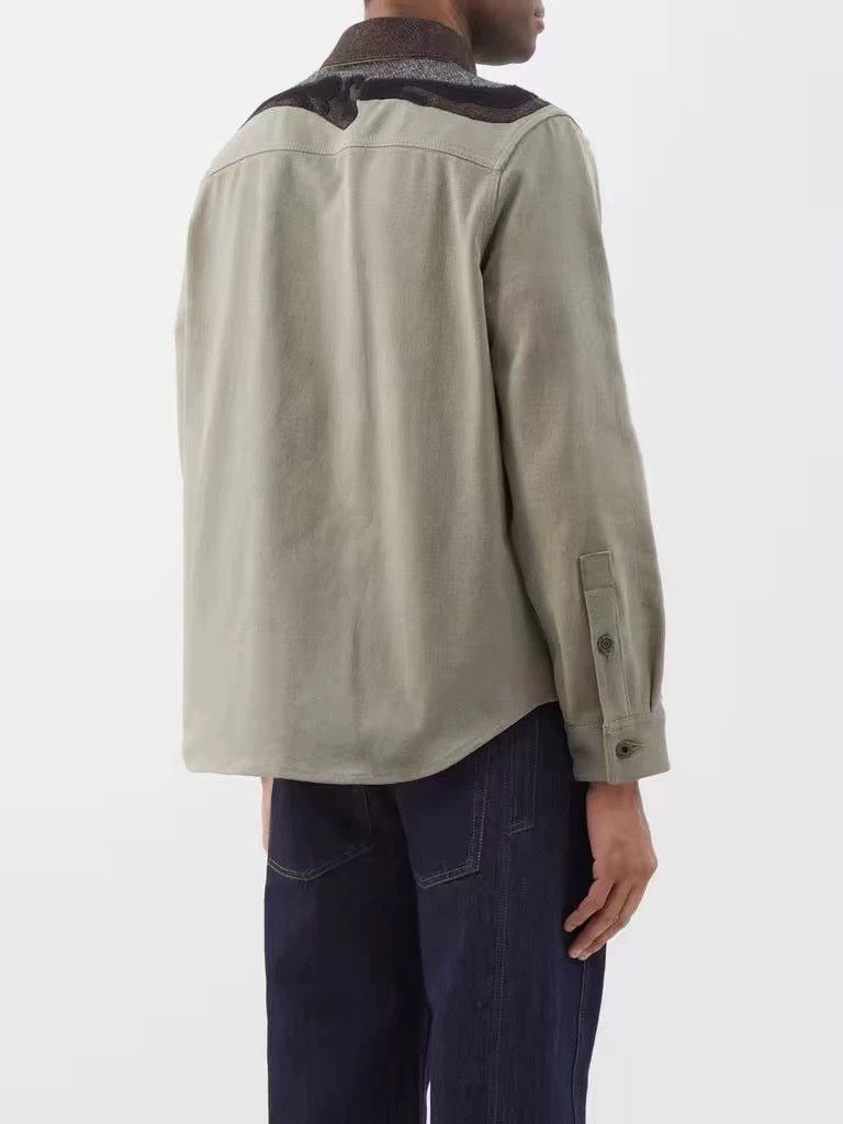 Loewe Loewe Deer Appliqué Denim Overshirt - dmc Size US XL / EU 56 / 4 - 7 Thumbnail