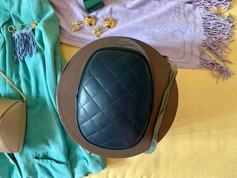 Loewe Loewe Black Leather Quilted Hat - dmc Size ONE SIZE - 2 Thumbnail