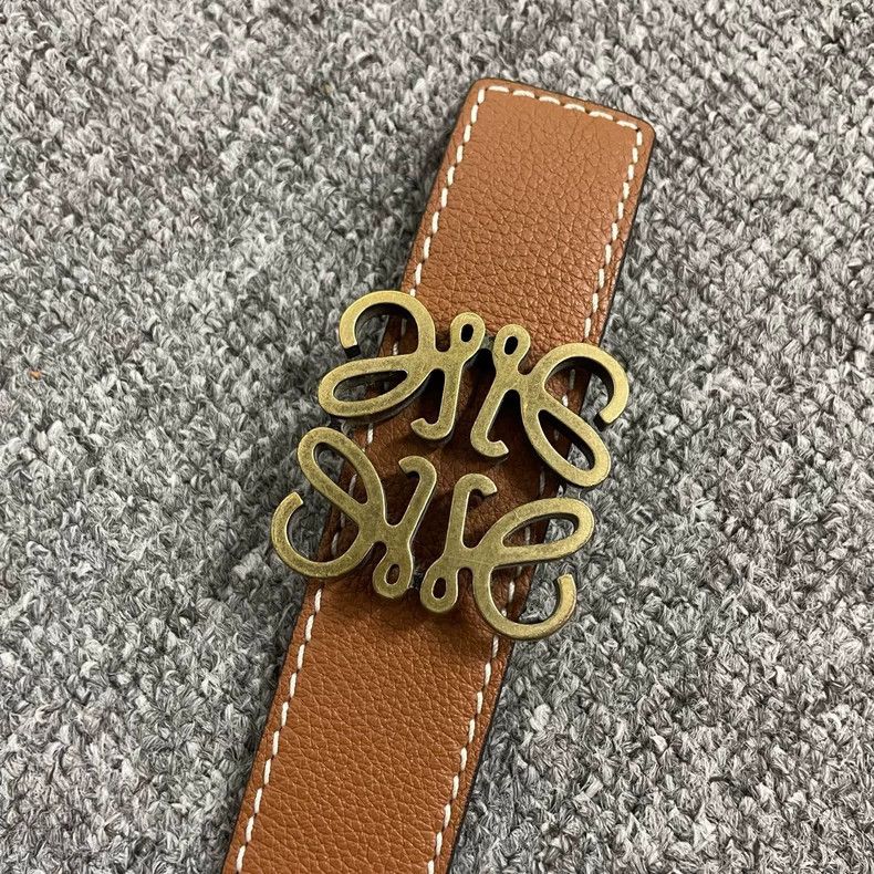 Loewe Loewe Men's Brown Logo Buckle Belt - dmc Size ONE SIZE - 5 Thumbnail