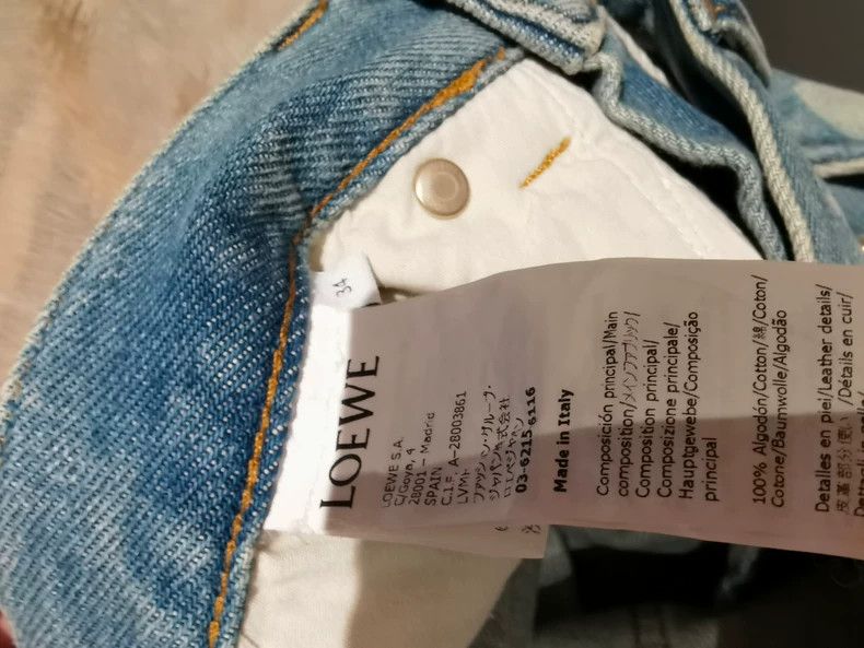 Loewe LOEWE Denim Moon Print Shorts - dmc Size US 34 / EU 50 - 3 Thumbnail