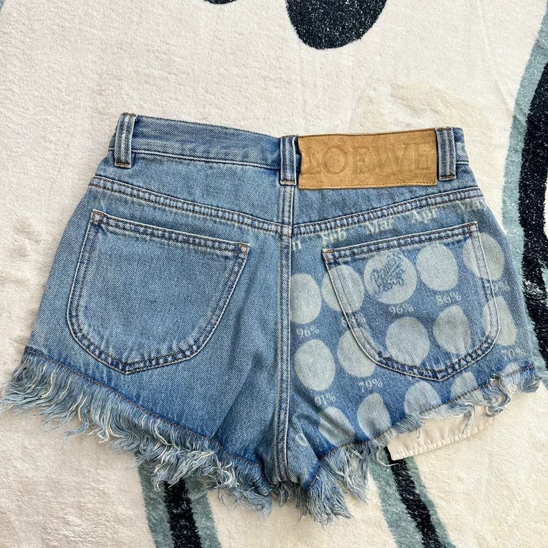 Loewe Loewe Denim Shorts with Moon Print - dmc Size US 32 / EU 48 - 4 Thumbnail