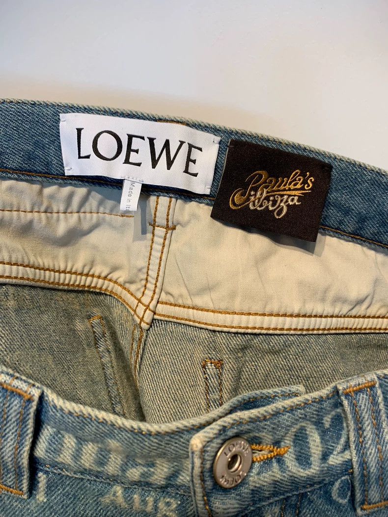 Loewe Loewe Blue Moon Print Denim Shorts - dmc Size US 36 / EU 52 - 4 Thumbnail