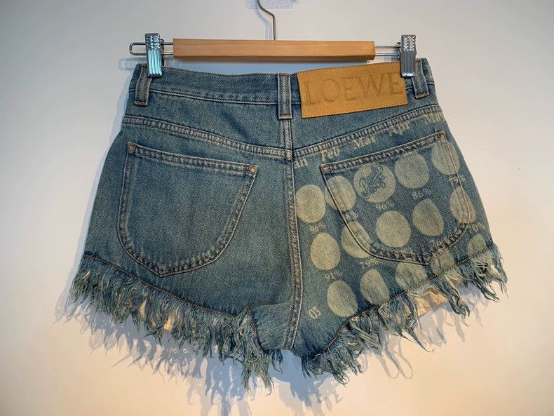 Loewe Loewe Blue Moon Print Denim Shorts - dmc Size US 36 / EU 52 - 2 Thumbnail