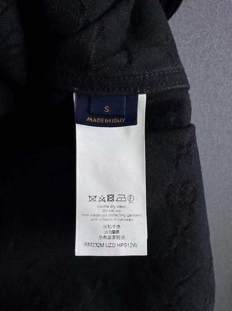 Louis Vuitton Louis Vuitton Black Denim Short Sleeve Shirt - dmc Size US S / EU 44-46 / 1 - 5 Thumbnail