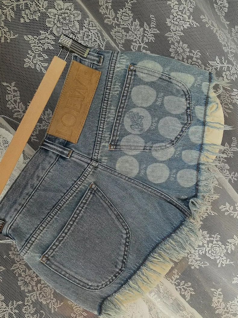 Loewe LOEWE Moon Phase Vintage Denim Shorts - dmc Size US 34 / EU 50 - 2 Thumbnail
