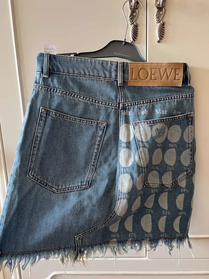 Loewe LOEWE High-Waist Denim Skirt - dmc Size US 36 / EU 52 - 6 Thumbnail