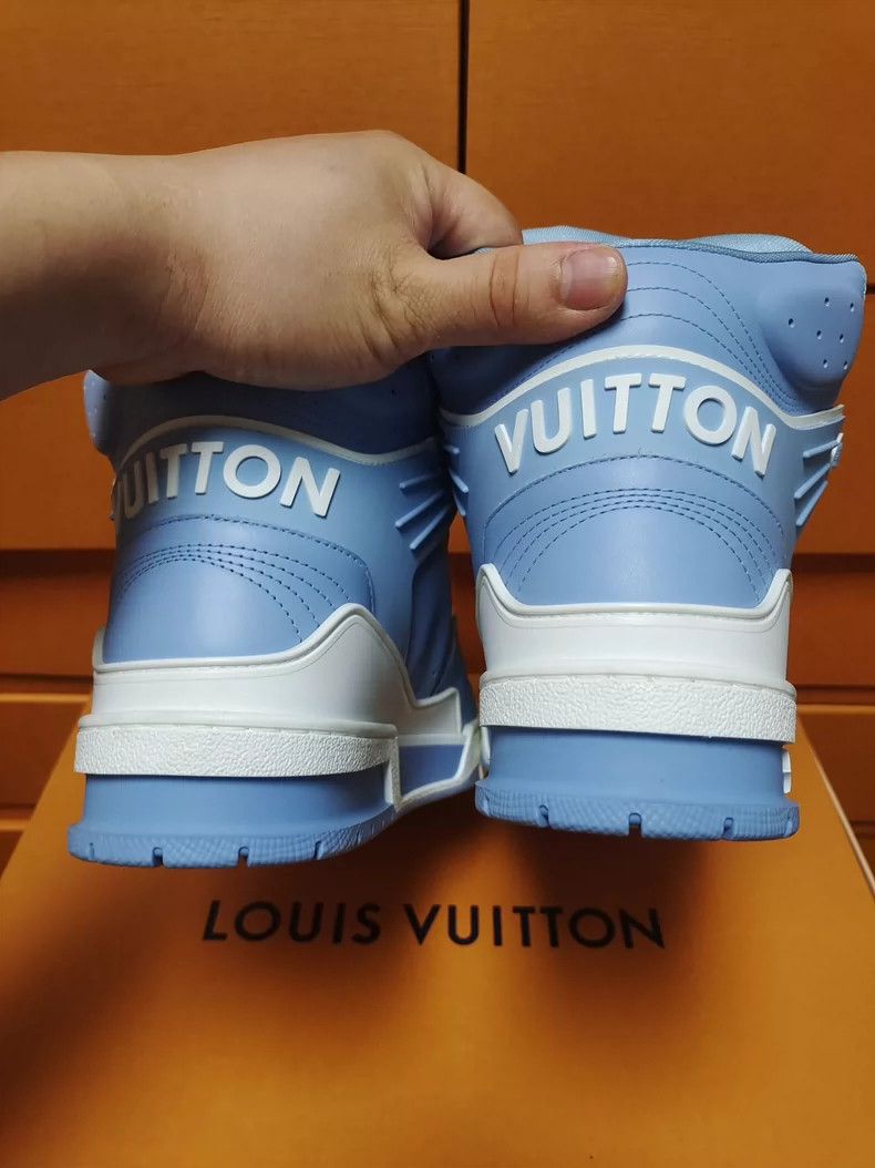Louis Vuitton Louis Vuitton Trainer Blue White Sneakers - dmc Size US 8.5 / EU 41-42 - 8 Thumbnail