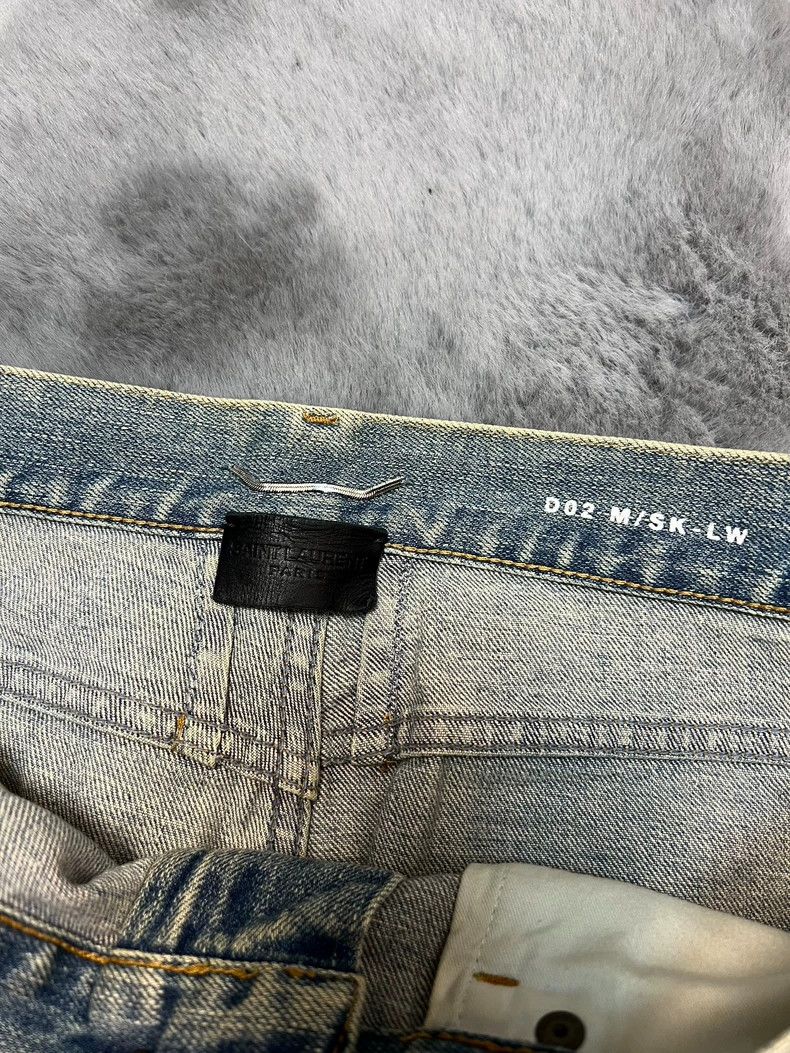 Saint Laurent Paris Saint Laurent Distressed Blue Denim Jeans - dmc Size US 32 / EU 48 - 3 Thumbnail