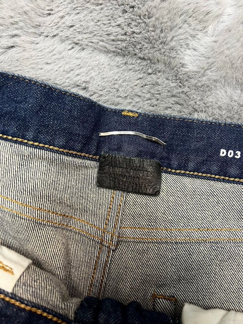 Saint Laurent Paris Saint Laurent Washed Blue Denim Jeans - dmc Size US 30 / EU 46 - 3 Thumbnail