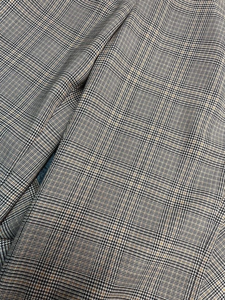Celine Celine Beige Houndstooth Wool Flared Trousers - dmc Size US 34 / EU 50 - 5 Thumbnail