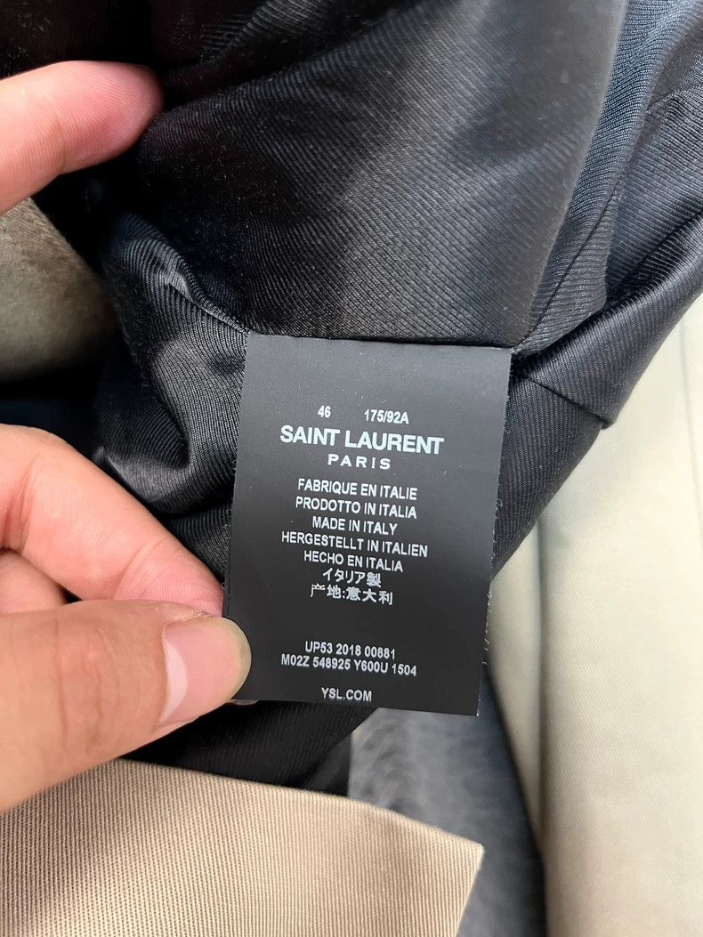 Saint Laurent Paris Saint Laurent Double-Breasted Trench Coat - dmc Size US M / EU 48-50 / 2 - 6 Thumbnail