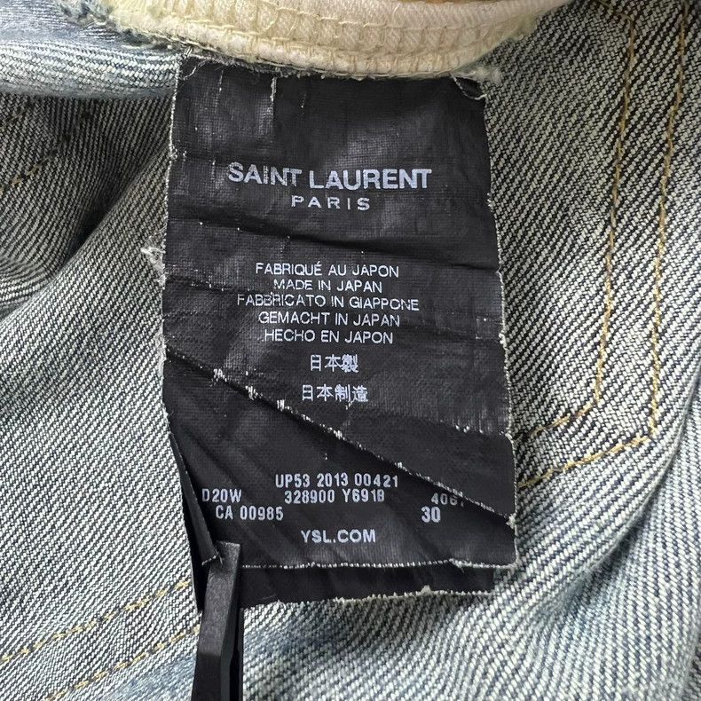 Saint Laurent Paris Saint Laurent Distressed Washed Jeans - dmc Size US 30 / EU 46 - 6 Thumbnail