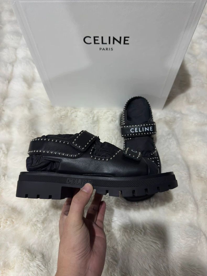 Celine Celine Men's Studded Leather Sandals - dmc Size US 9 / EU 42 - 4 Thumbnail