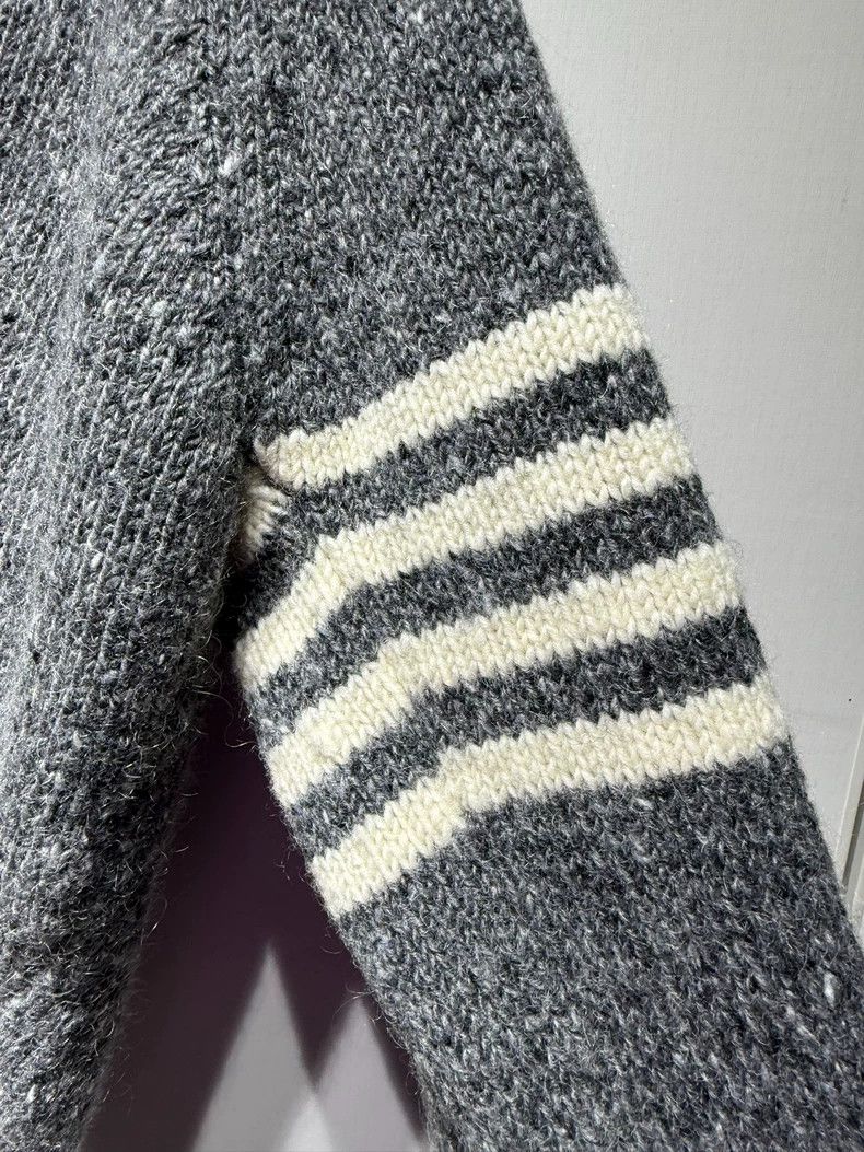 Thom Browne Thom Browne Gray Wool Cardigan Sweater - dmc Size US S / EU 44-46 / 1 - 6 Thumbnail