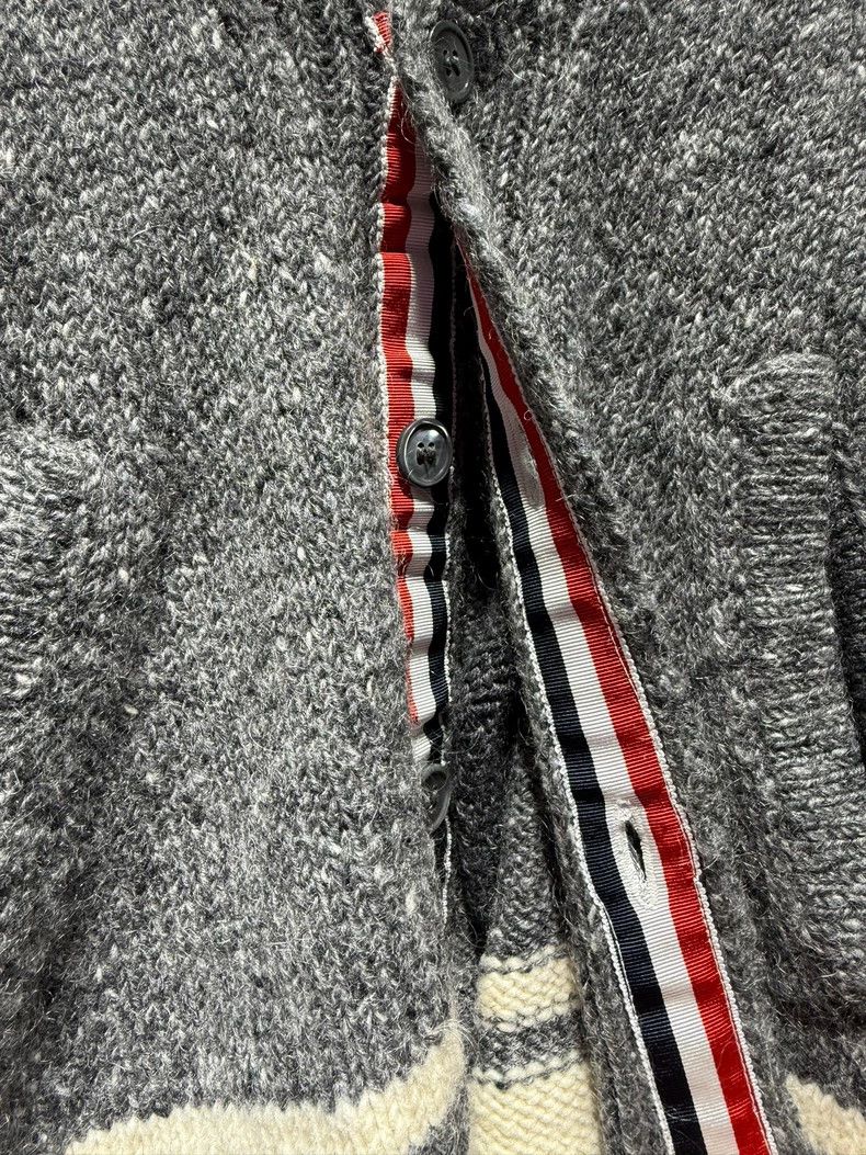 Thom Browne Thom Browne Gray Wool Cardigan Sweater - dmc Size US S / EU 44-46 / 1 - 8 Thumbnail