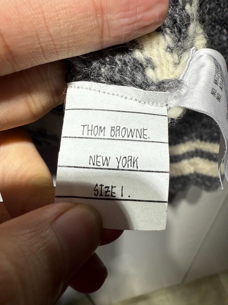 Thom Browne Thom Browne Gray Wool Cardigan Sweater - dmc Size US S / EU 44-46 / 1 - 4 Thumbnail