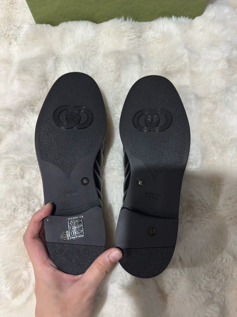 Gucci Gucci GG Logo Leather Loafers - dmc Size US 10.5 / EU 43-44 - 3 Thumbnail