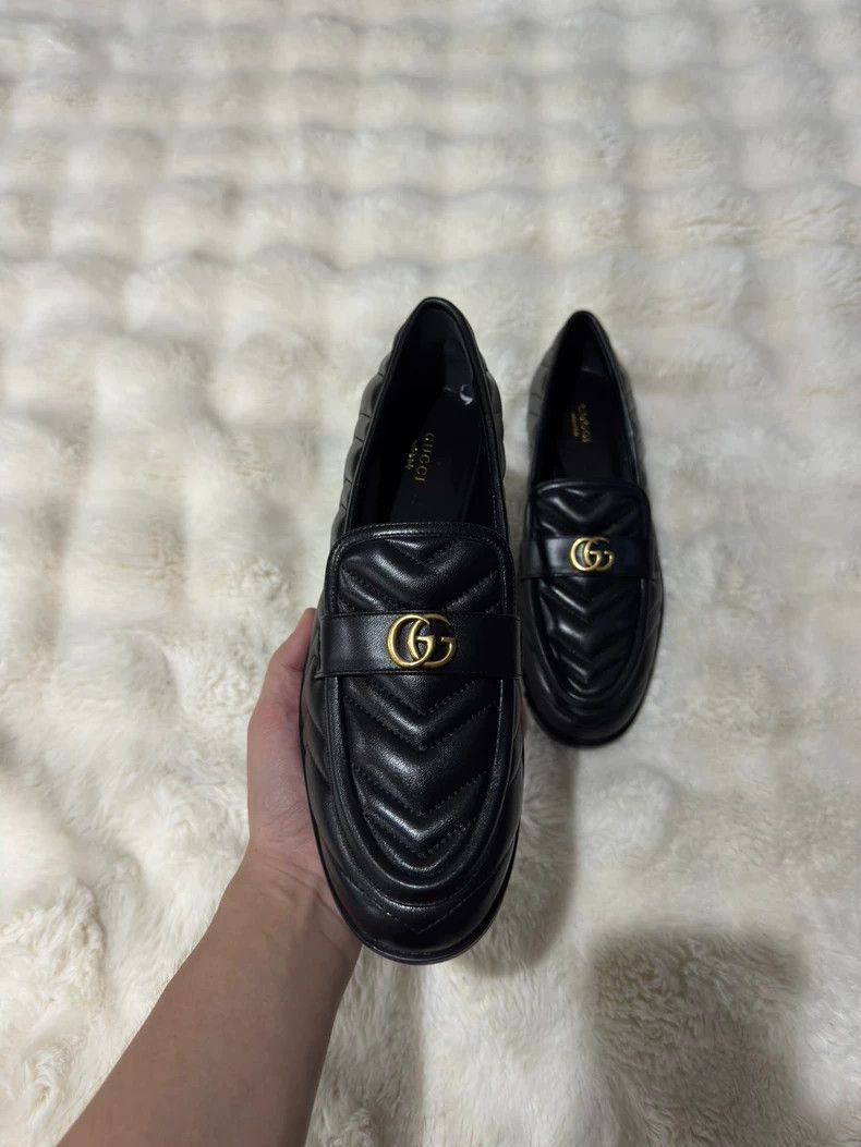 Gucci Gucci GG Logo Leather Loafers - dmc Size US 10.5 / EU 43-44 - 5 Thumbnail