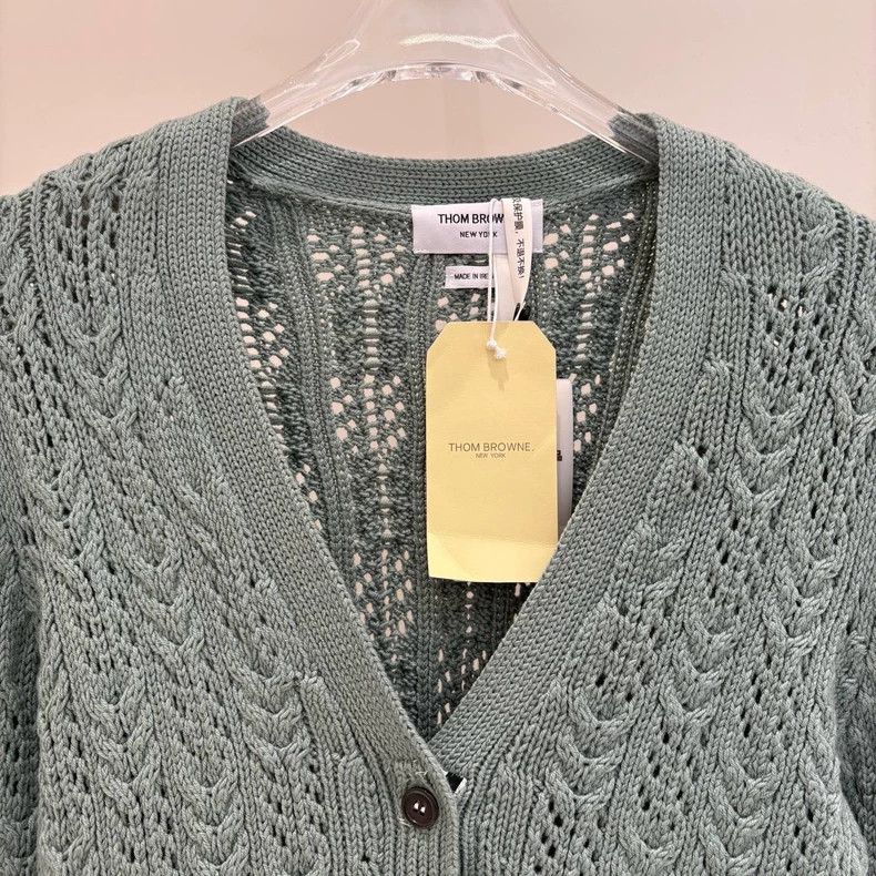 Thom Browne Thom Browne Green Knit Cardigan - dmc Size US M / EU 48-50 / 2 - 3 Thumbnail