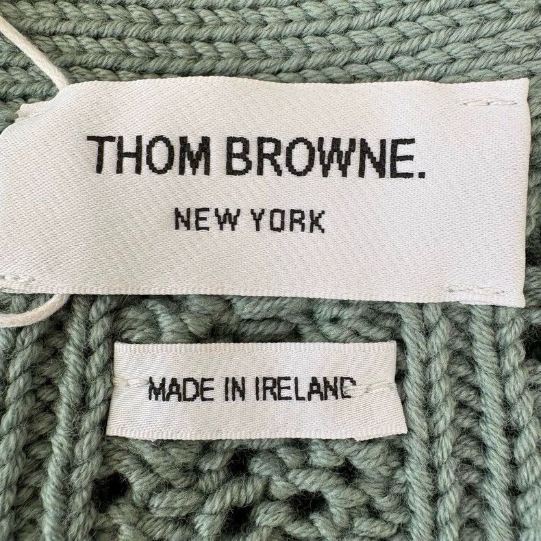 Thom Browne Thom Browne Green Knit Cardigan - dmc Size US M / EU 48-50 / 2 - 7 Thumbnail