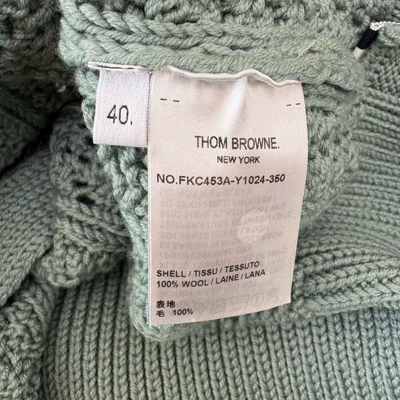 Thom Browne Thom Browne Green Knit Cardigan - dmc Size US M / EU 48-50 / 2 - 8 Thumbnail