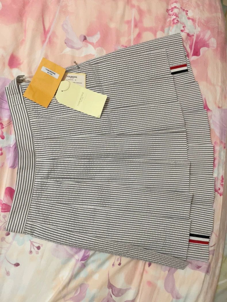Thom Browne THOM BROWNE Women's Pleated Mini Skirt - dmc Size US 30 / EU 46 - 2 Thumbnail