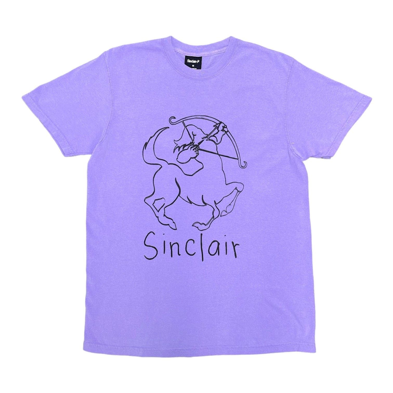 Scribble Short Sleeve Tee Shirt Violet