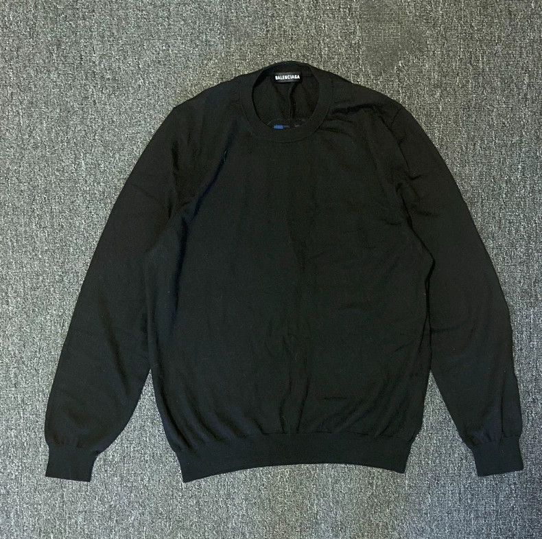 Balenciaga Balenciaga Black Wool Sweater-yf Size US L / EU 52-54 / 3 - 2 Thumbnail